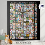 Tenture Collage photo simple de 130 Carrés personnalisé<br><div class="desc">La fabrication de votre propre tapisserie de mémoire photo est un excellent moyen de chérir et de trésor des souvenirs spéciaux. Créez votre propre modèle de collage photo facile à télécharger avec 130 photos carrés et personnalisées avec votre texte personnalisé. Faites un cadeau pour les membres de votre famille ou...</div>