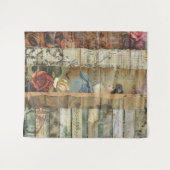 Tenture Collage rustique Vintage journal Patchwork (10) (Devant (Horizontal))