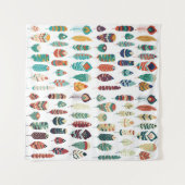 Tenture Collection de dessins ethniques tribaux vintages d (Devant (Horizontal))