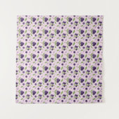 Tenture Collection de Motifs de paniers de fruits - bleuet (Devant (Horizontal))