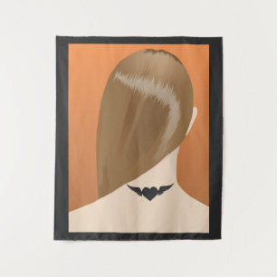 Tenture Collection De Tatouages Neck De Femme Imprimer, No