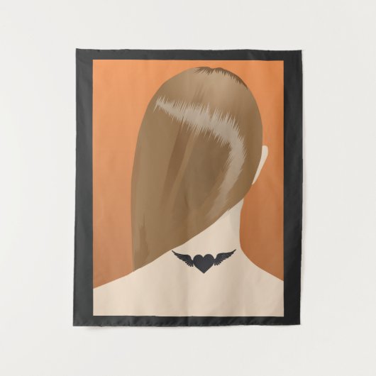 Tenture Collection De Tatouages Neck De Femme Imprimer, No (Devant)