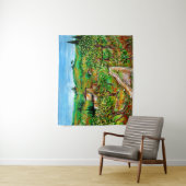 Tenture Collines Vertes Et Oliviers Paysage Toscane (En situation)