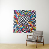 Tenture Color Vortex & Illusion (En situation (horizontale))
