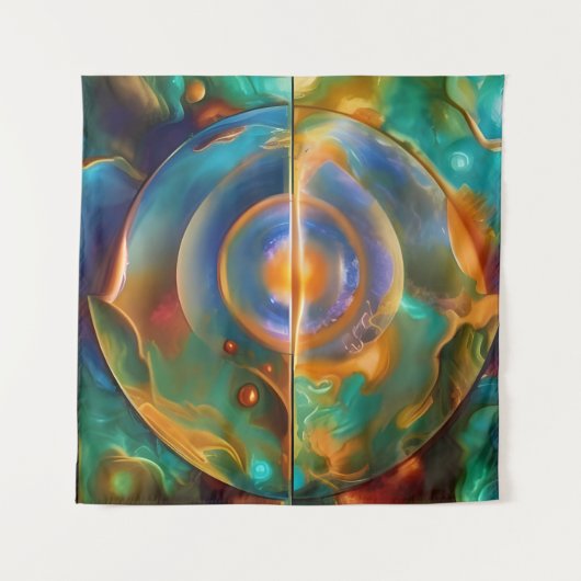 Tenture Coloré et autrement Abstrait (Devant (Horizontal))