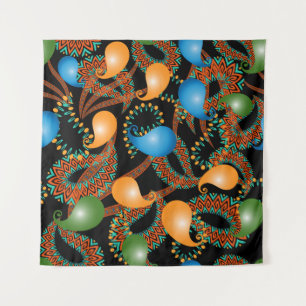 Tenture Coloré floral ethnique 3d Paisley sans couture mot