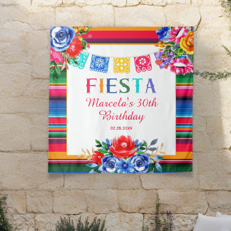 Tenture Coloré mexicain Serape Floral Fiesta