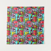 TENTURE COLORÉ POP ART (Devant (Horizontal))