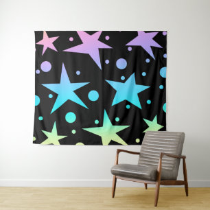 Tenture Colorée Ombre Stars et collection Pois