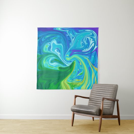 Tenture Colorful abstract art (En situation (horizontale))