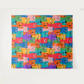Tenture Colorful cats (Devant (Horizontal))
