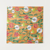 Tenture Colorful floral seamless pattern (Devant (Horizontal))