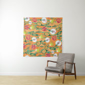Tenture Colorful floral seamless pattern (En situation (horizontale))