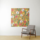 Tenture Colorful floral seamless pattern (En situation)