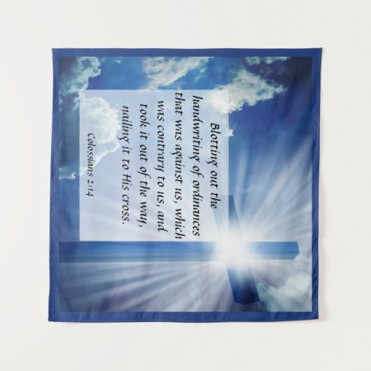 Tenture Colossiens 2:14 (Devant (Horizontal))