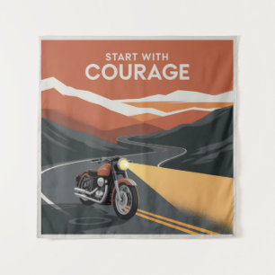 Tenture Commencez Avec Courage