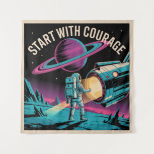 Tenture Commencez Avec Courage