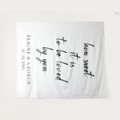 Tenture Comment il est doux Mariage Fond photo (Devant (Horizontal))