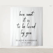 Tenture Comment il est doux Mariage Fond photo (Devant)