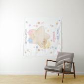 Tenture Comment nous nous demandons la révélation du sexe (En situation (horizontale))