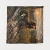 Tenture Compagnon de chasse Pointer allemand à poil long (Devant (Horizontal))