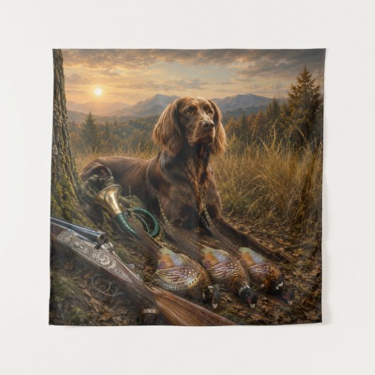 Tenture Compagnon de chasse Pointer allemand à poil long (Devant)