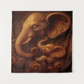 Tenture Compassionate Elephants  (Devant)