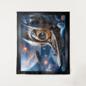 Tenture Compellient Galactic Cruiser Al Art par Xzendor7 (Devant)