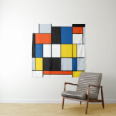 Tenture Composition A de Piet Mondrian - Art Moderne Abstr (En situation (horizontale))