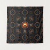 Tenture Composition de l'art fractal impérial Astral (Devant)