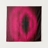 Tenture Composition fractale rose Abstraite. Explosion mag (Devant (Horizontal))