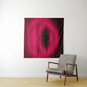 Tenture Composition fractale rose Abstraite. Explosion mag (En situation (horizontale))