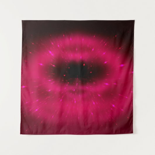 Tenture Composition fractale rose Abstraite. Explosion mag (Devant)