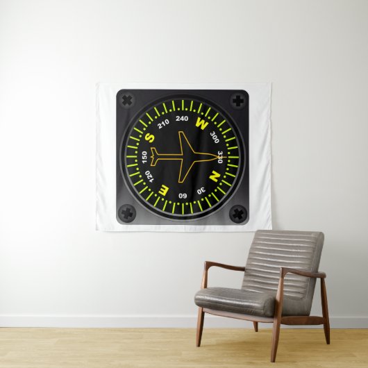 Tenture Compteur d'aéronef (En situation (horizontale))