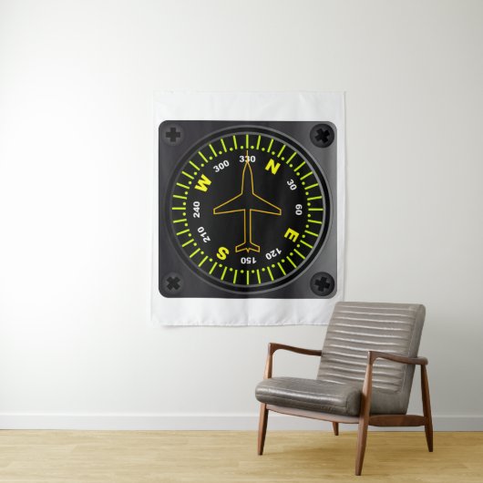 Tenture Compteur d'aéronef (En situation)