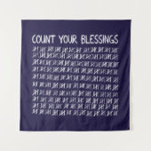 Tenture Comptez vos bénédictions (Devant)