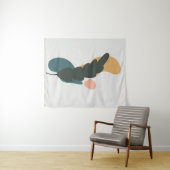 Tenture Conception Abstraite des feuilles (En situation (horizontale))