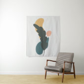 Tenture Conception Abstraite des feuilles (En situation)