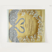 Tenture Conception d'arche de mariage amour cygne diamant (Devant (Horizontal))