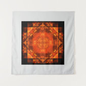 Tenture Conception d'art abstrait Mandala de Feu de Bénédi (Devant (Horizontal))