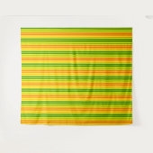 Tenture Conception de bandes verticales orange jaune vert (Devant (Horizontal))