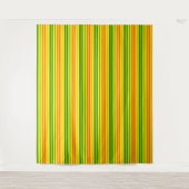 Tenture Conception de bandes verticales orange jaune vert (Devant)