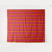 Tenture Conception de bandes verticales orange rose rouge (Devant (Horizontal))