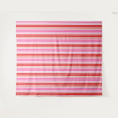 Tenture Conception de bandes verticales roses rouges blanc (Devant (Horizontal))