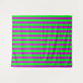 Tenture Conception de bandes violettes et vertes (Devant (Horizontal))