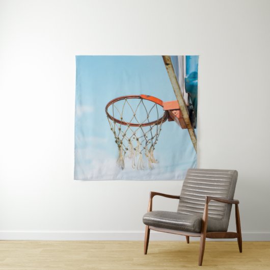 Tenture Conception de basketball (En situation)