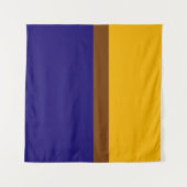 Tenture Conception de bloc couleur bleu jaune (Devant (Horizontal))