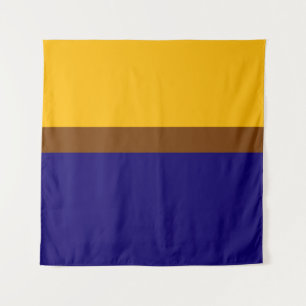 Tenture Conception de bloc couleur bleu jaune