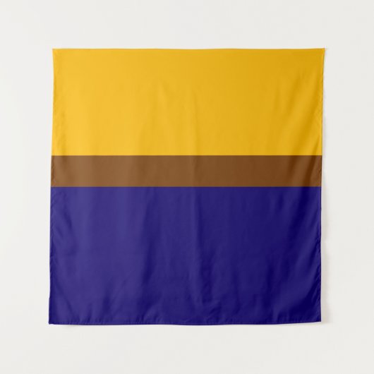 Tenture Conception de bloc couleur bleu jaune (Devant)