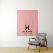 Tenture Conception de branding de table élégante rose pour (En situation)